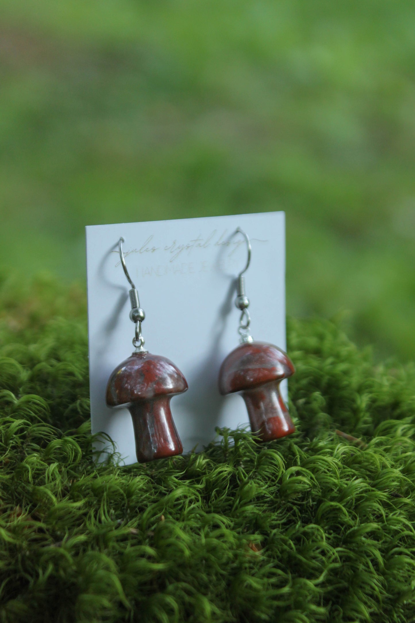 Crystal Mushroom Earrings- multiple variants