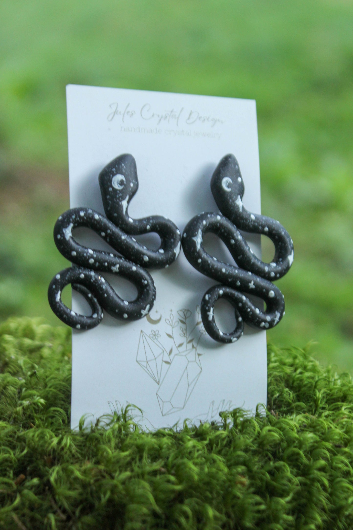 "Night Court" Snake Earrings