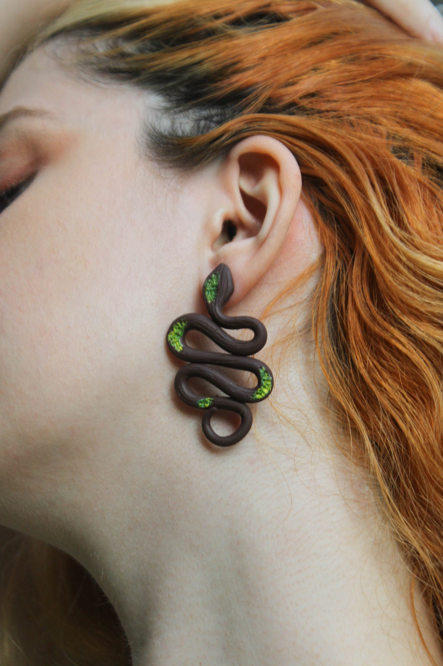 Forest Snake Earrings