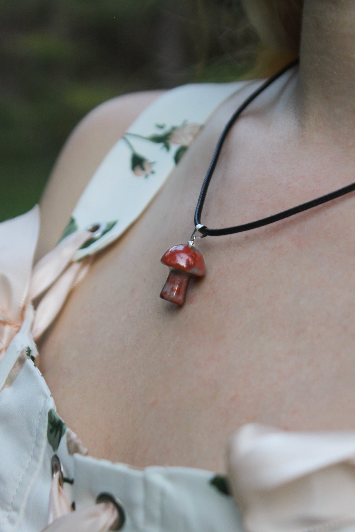 Crystal Mushroom Necklace - multiple variants