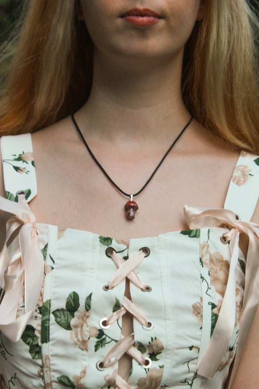 Crystal Mushroom Necklace - multiple variants