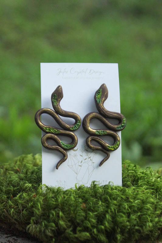 Forest Snake Earrings