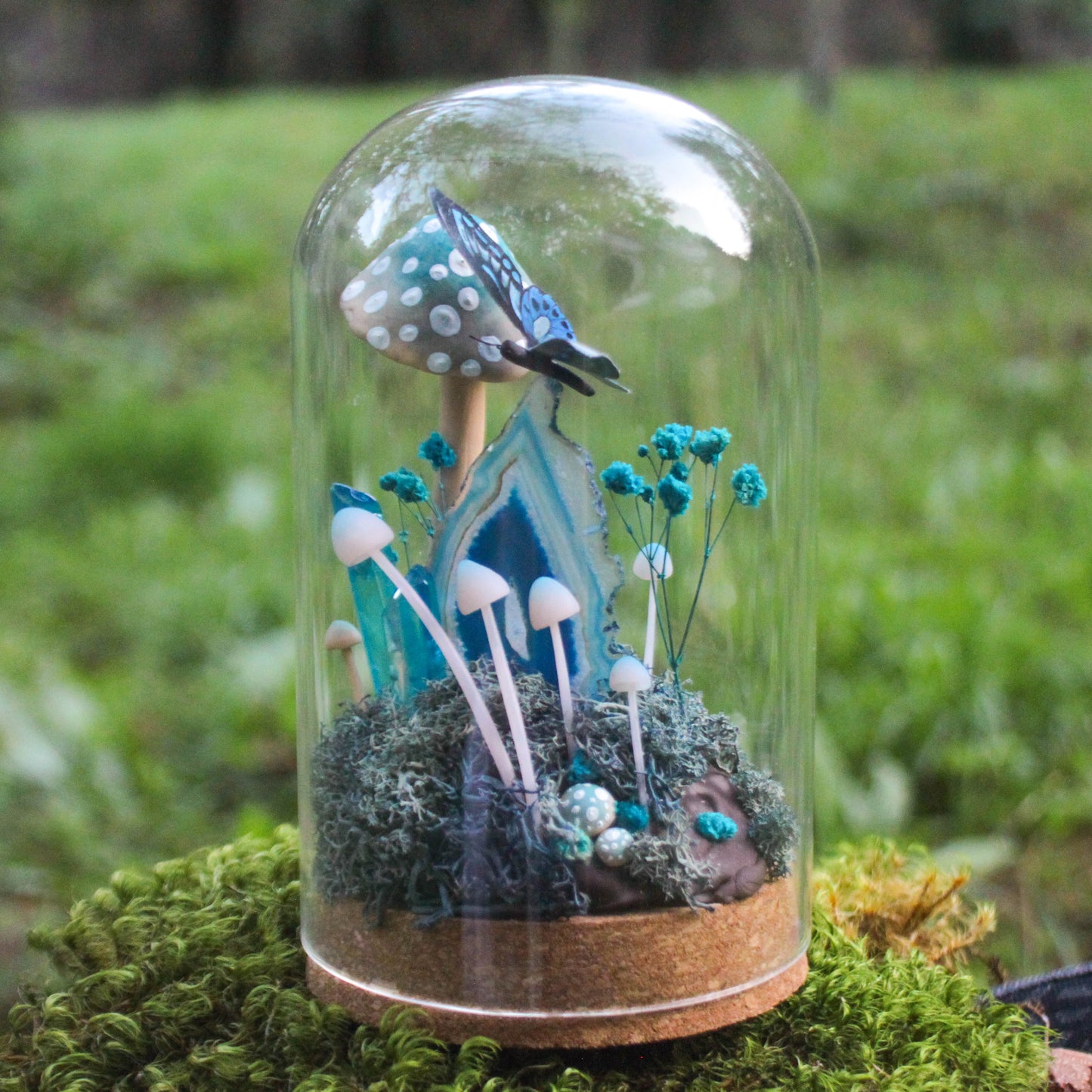 Blue Forest Large Terrarium- Original Sculpture