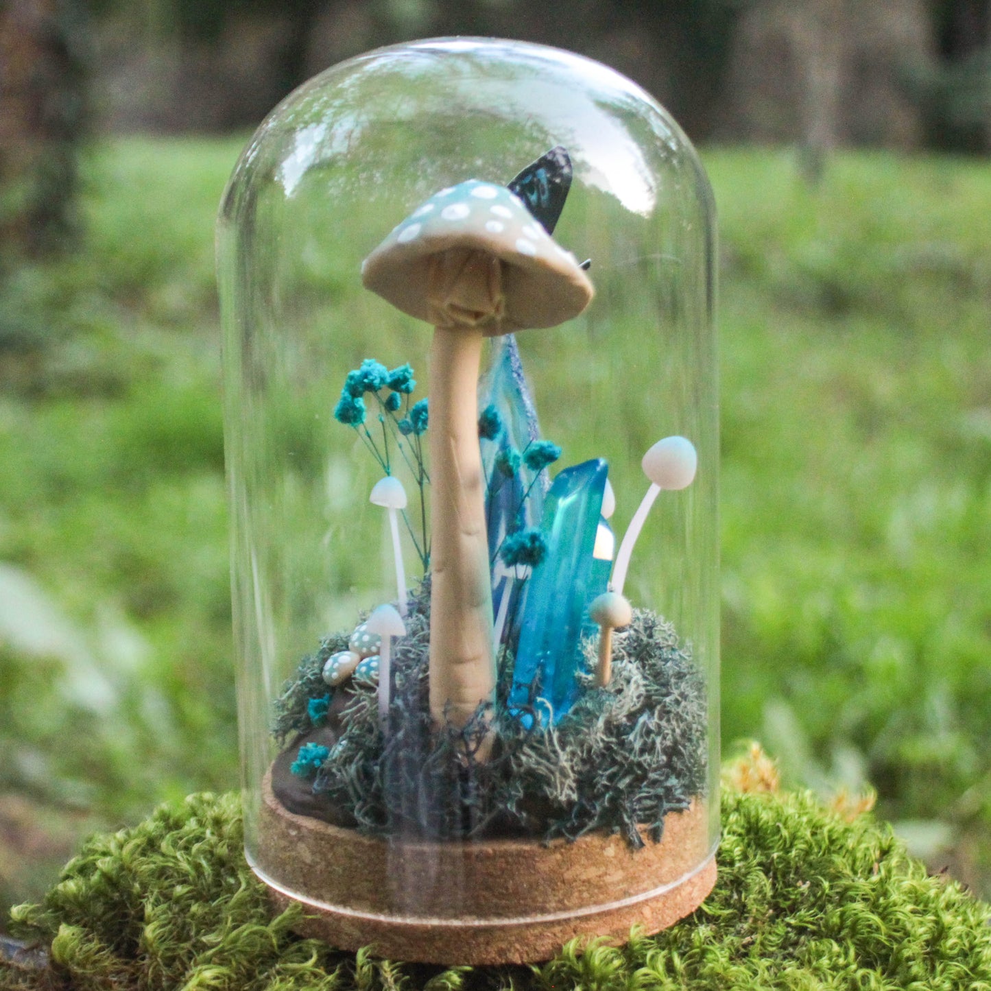 Blue Forest Large Terrarium- Original Sculpture