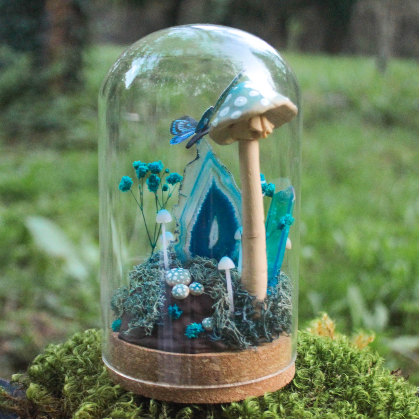 Blue Forest Large Terrarium- Original Sculpture