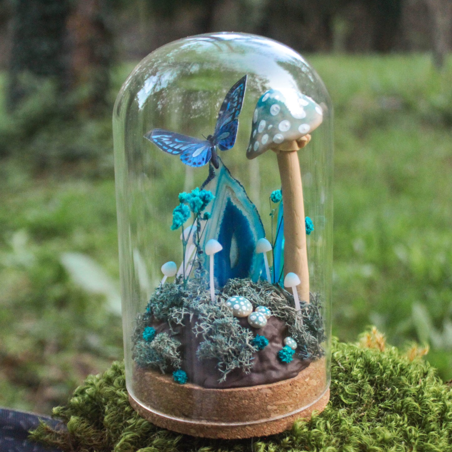 Blue Forest Large Terrarium- Original Sculpture