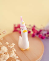 10-Year Anniversary Exclusive Goose Figurines with Party Hats