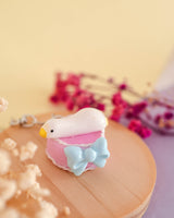 10-Year Anniversary Exclusive Goose Figurines on Cake