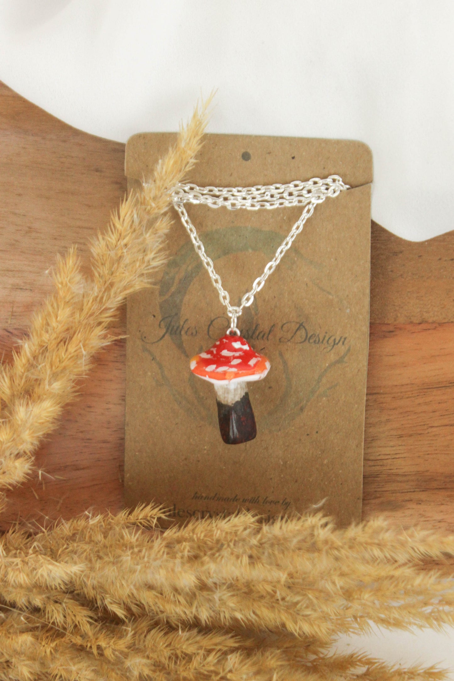 Red Jasper Mushroom Jewelry