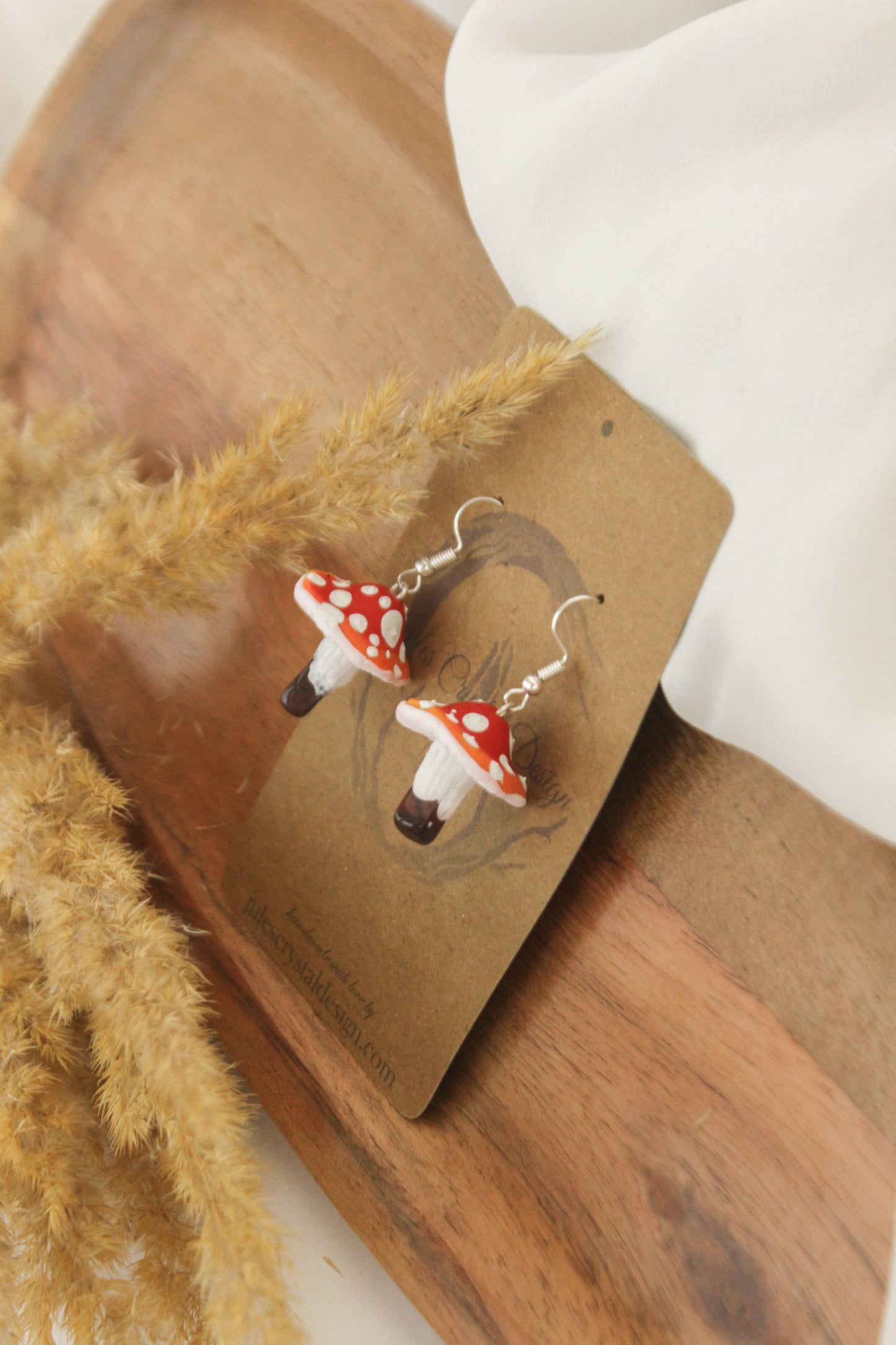 Red Jasper Mushroom Jewelry