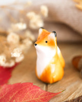 Maple the Fox – Handmade Woodland Desk Friend