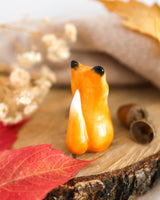 Maple the Fox – Handmade Woodland Desk Friend