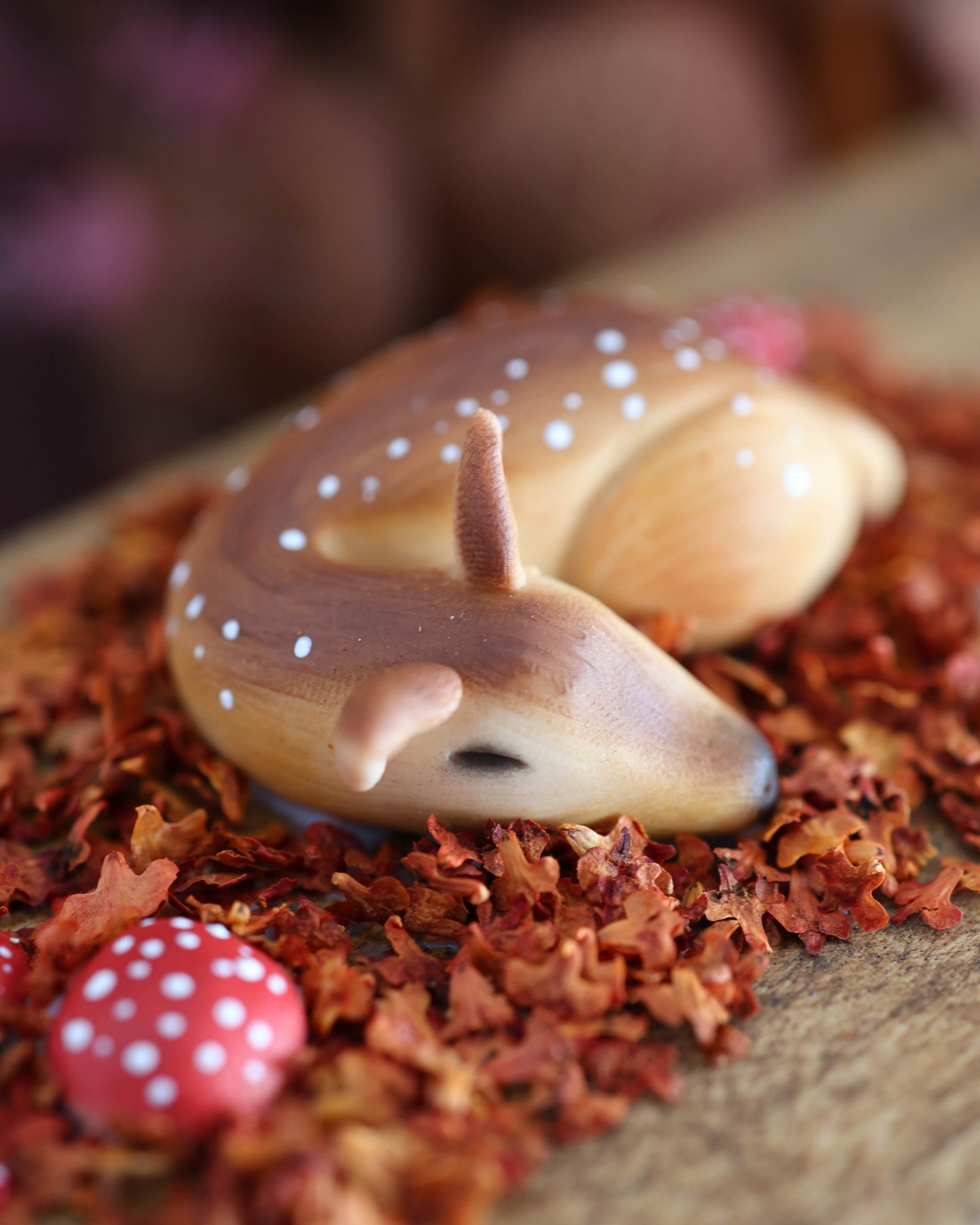Sleeping Deer Large Autumn Fairy House – Miniature Keepsake Box