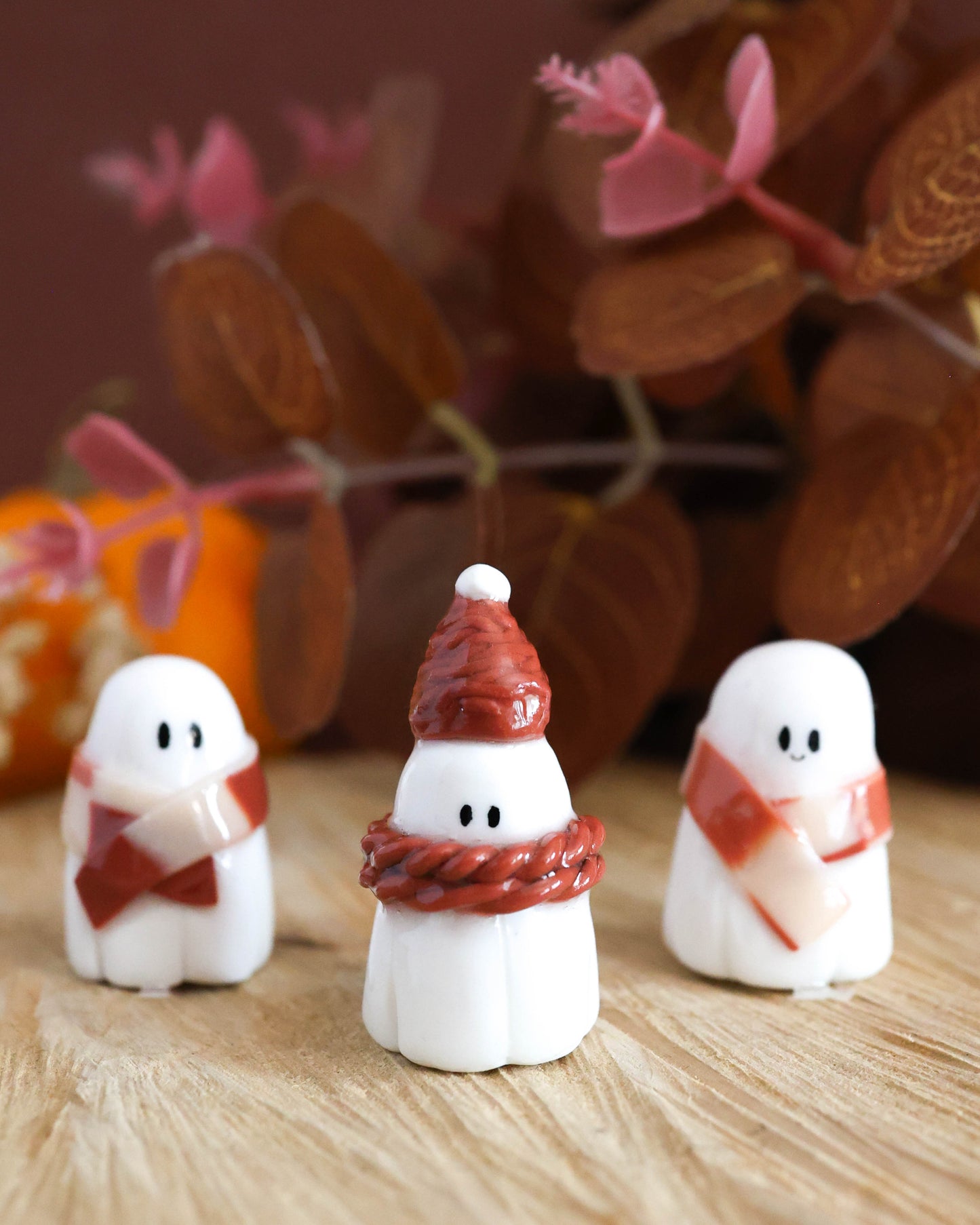 Cozy Ghosts – Handmade Autumn Ghost Figurines