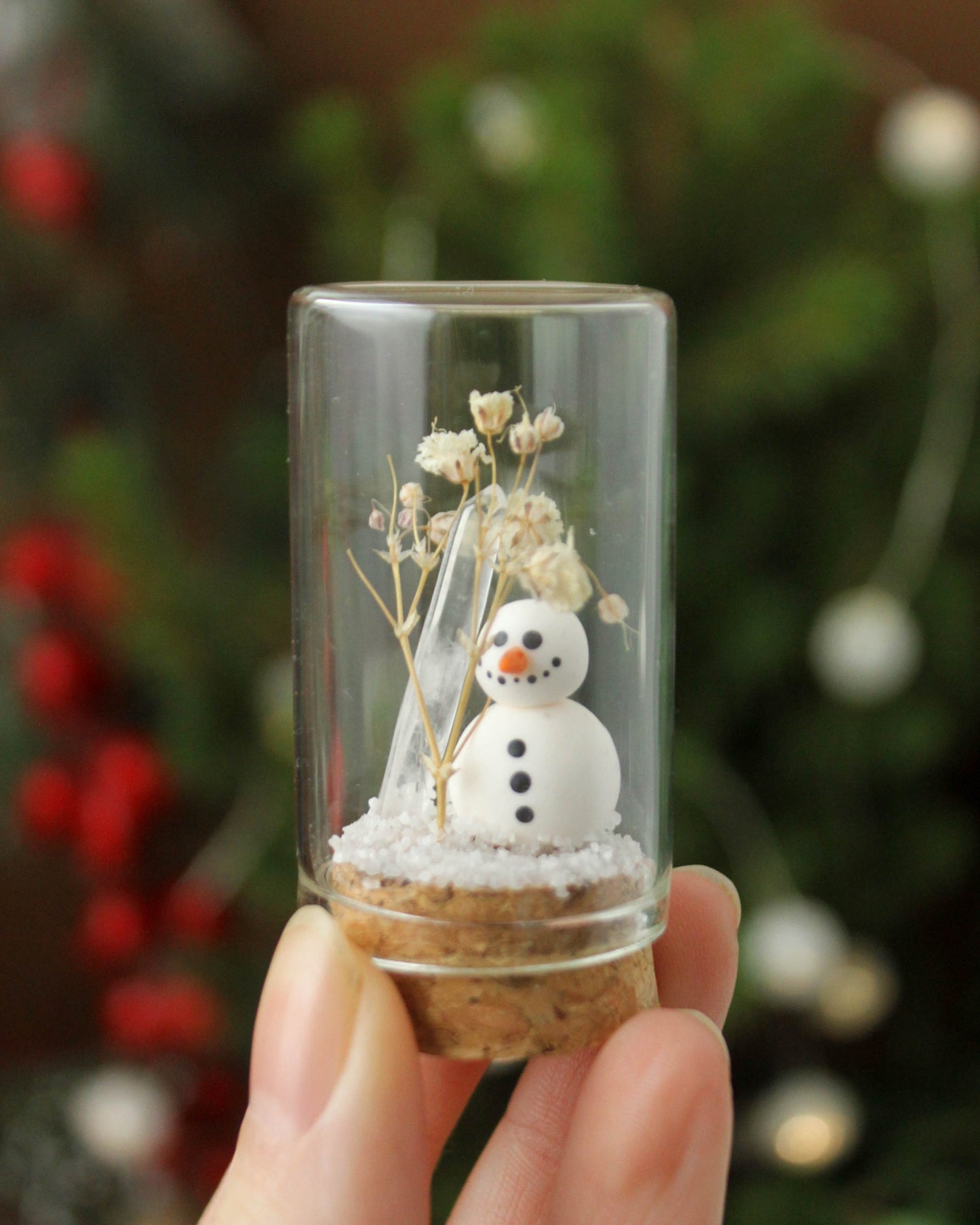 Miniature Crystal and Mushroom Terrariums