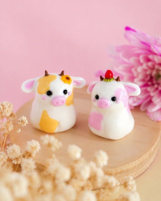 Millie the Cow Figurine- Strawberry