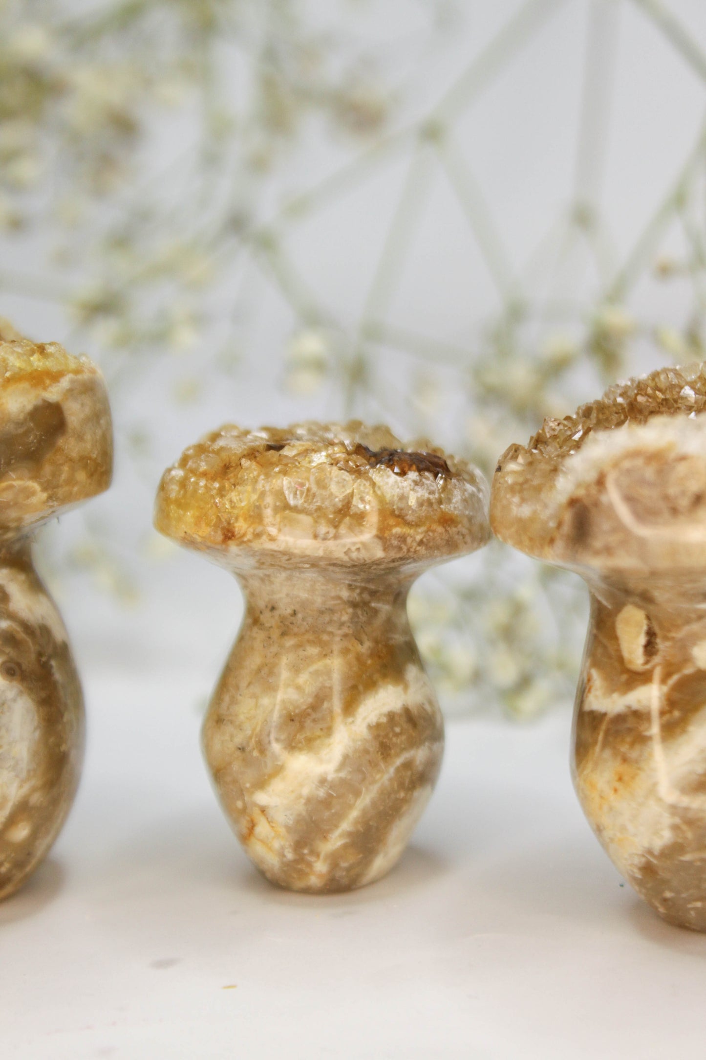 Druzy Sphalerite Mushrooms